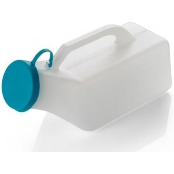 Male Plastic Urinal Bottle With Lid 1000ML