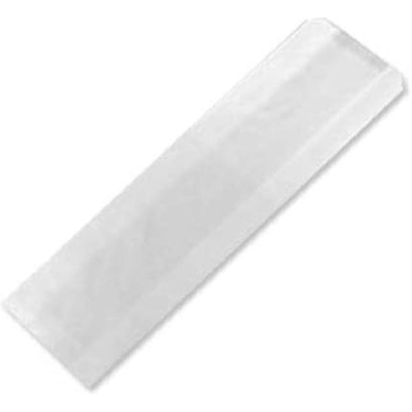 Baguette Bag Plain WHITE 4x6x14'' 1000