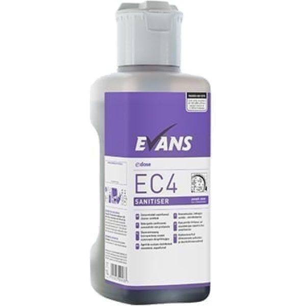 Evans EC4 Sanitiser Multi Surface Cleaner & Disinfectant 1LTR