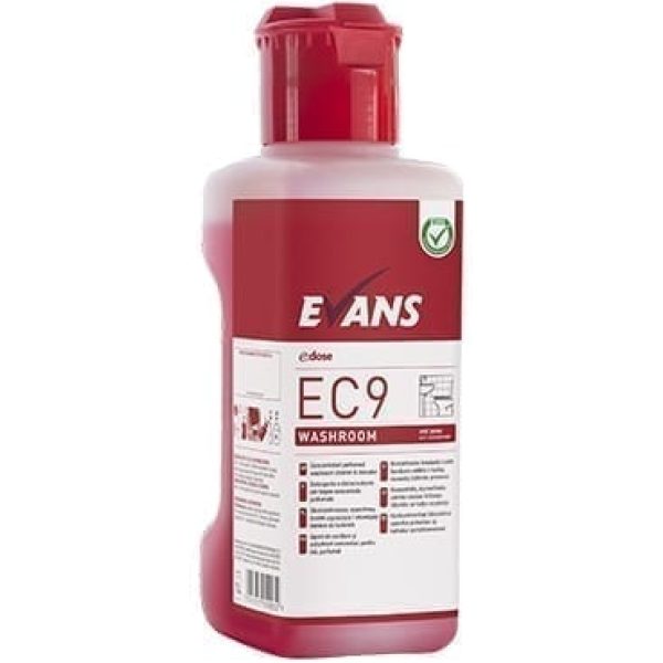 Evans EC9 Washroom Bactericidal Cleaner And Descaler 1LTR