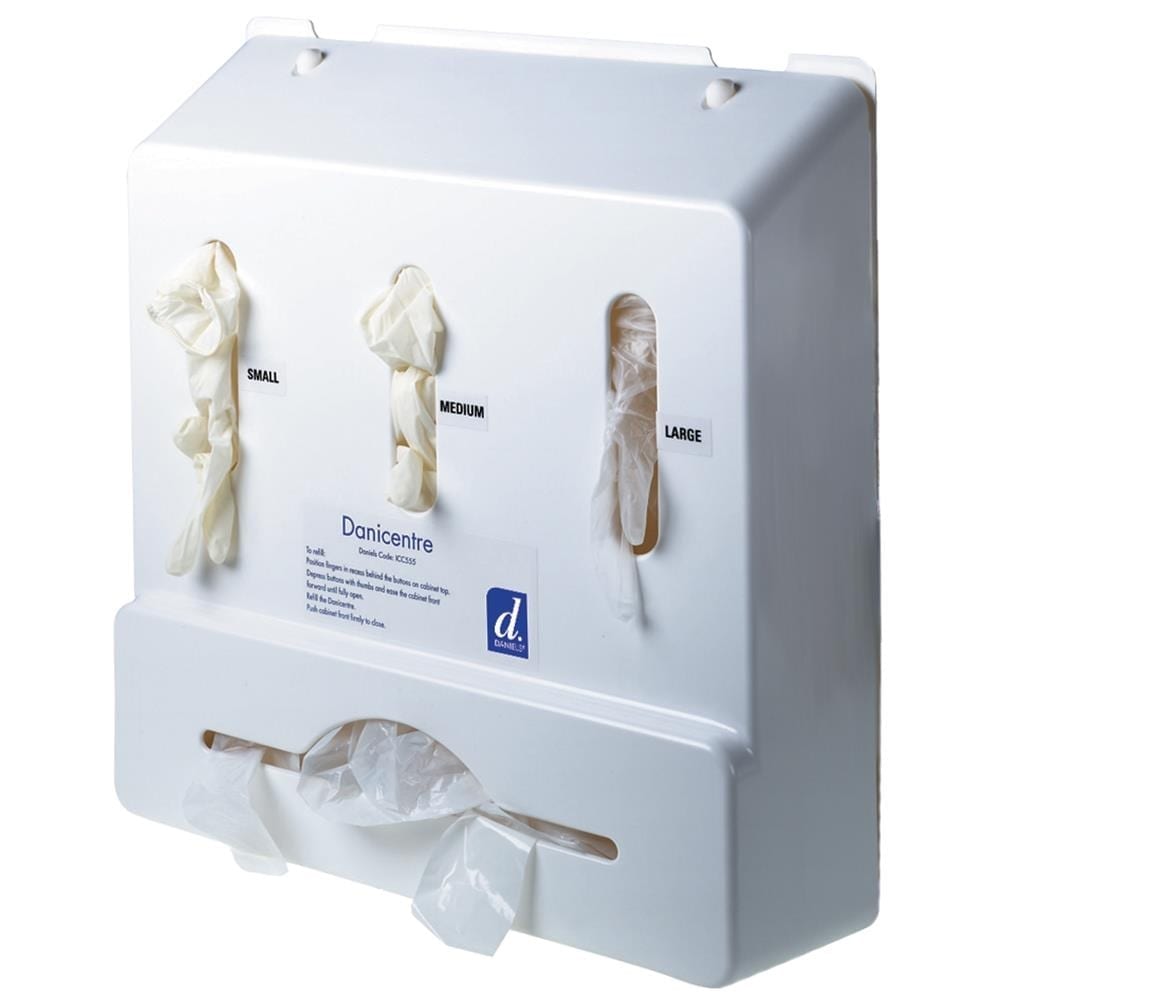 Triple Glove Dispenser WHITE 270x450x140MM Fulli’s