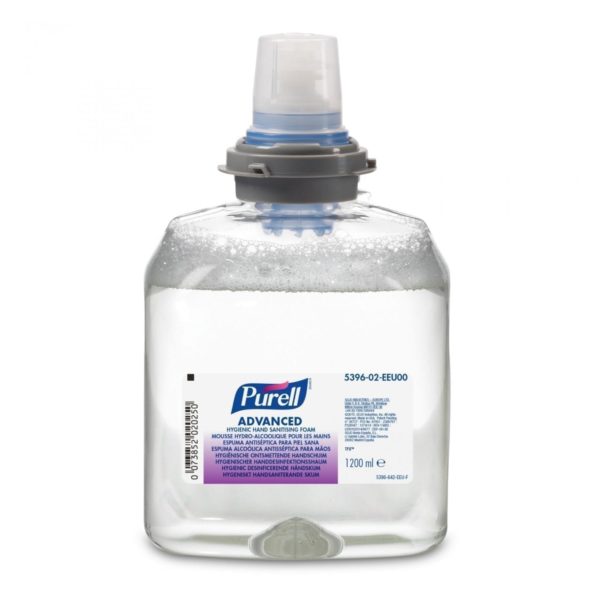 Gojo Purell Advanced Hygienic Hand Sanitising Foam 1200ML X 2 5396