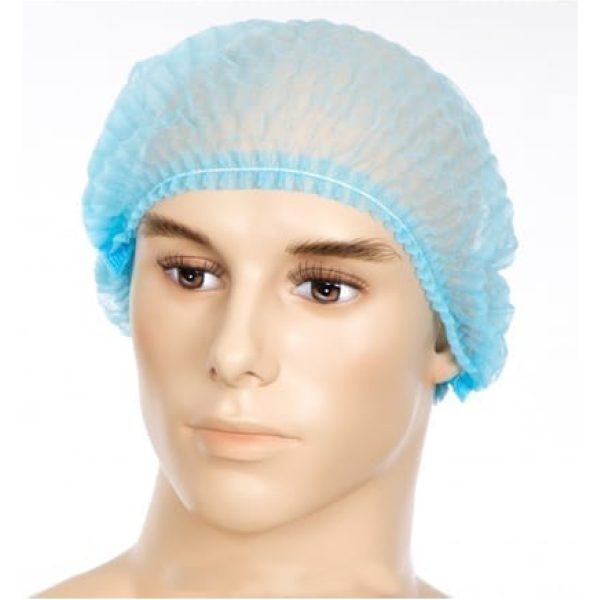 Mob Cap Twin Banded BLUE X 100