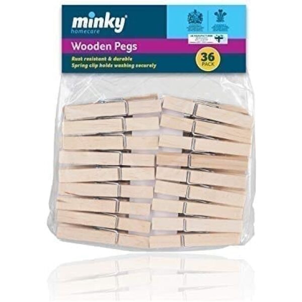 Pegs Wooden X 36