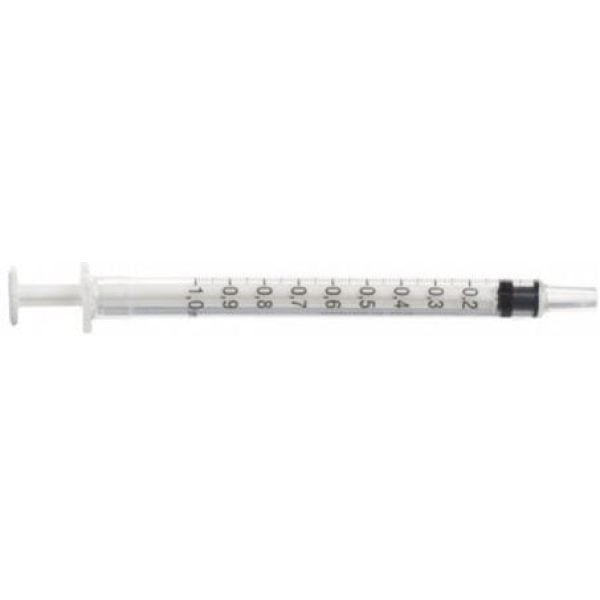 Plastipak Luer Slip Concentric Tip Syringe 1ML X 120