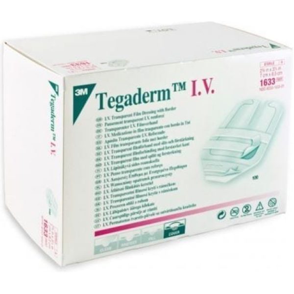 Tegaderm Transparent Film Dressing With Border 7x8.5CM 1 X 100