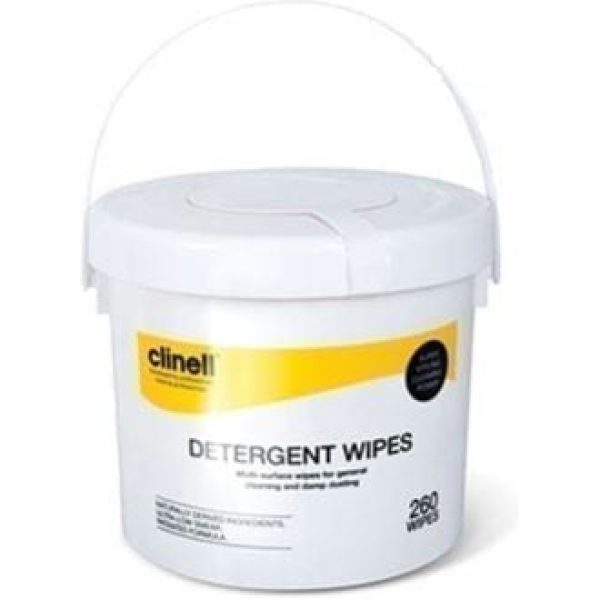 Clinell Detergent Wipes Bucket X 260
