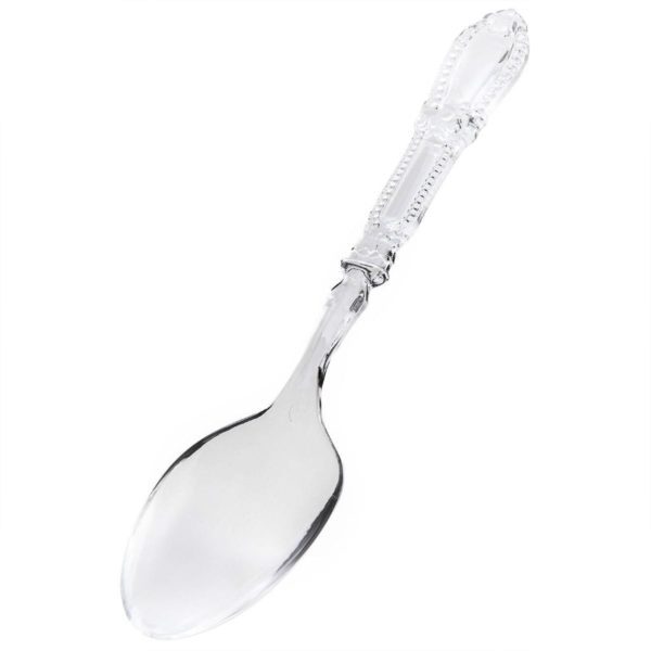 Mashers Serving Spoon CLEAR 9'' Plastic X 144