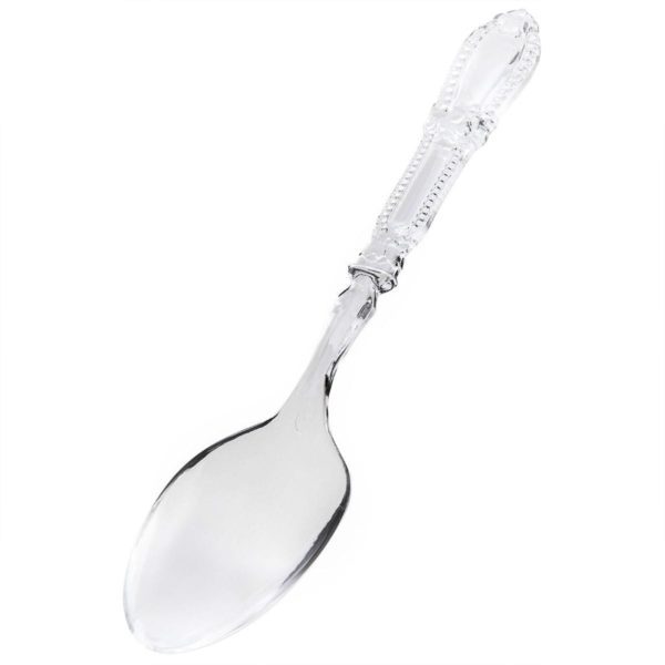 Mashers Serving spoons CLEAR plastic X 400