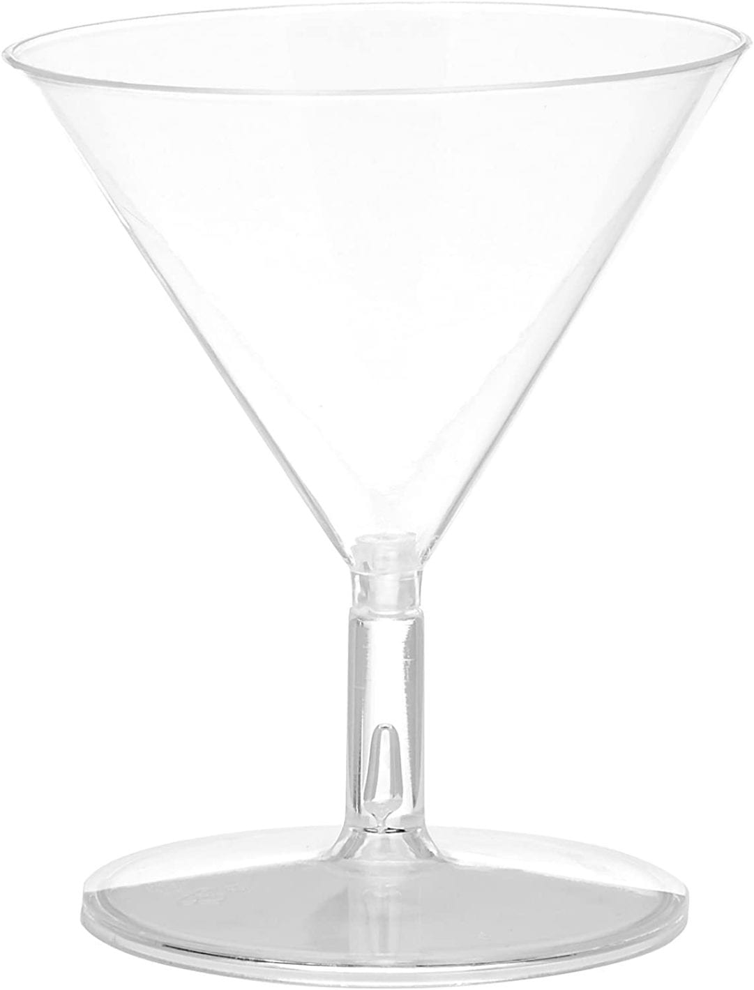 8 Fluid_Ounces Party Essentials N81290 Plastic Martini Glasses Assorted Neon 