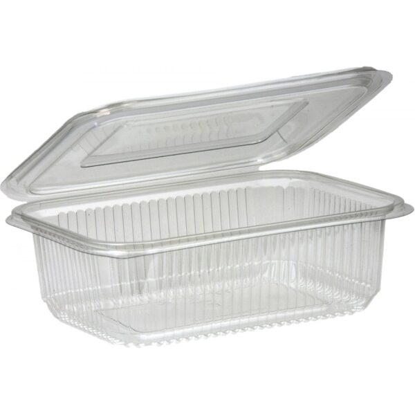 Salad Hinged Containers Plastic 375CC X 500