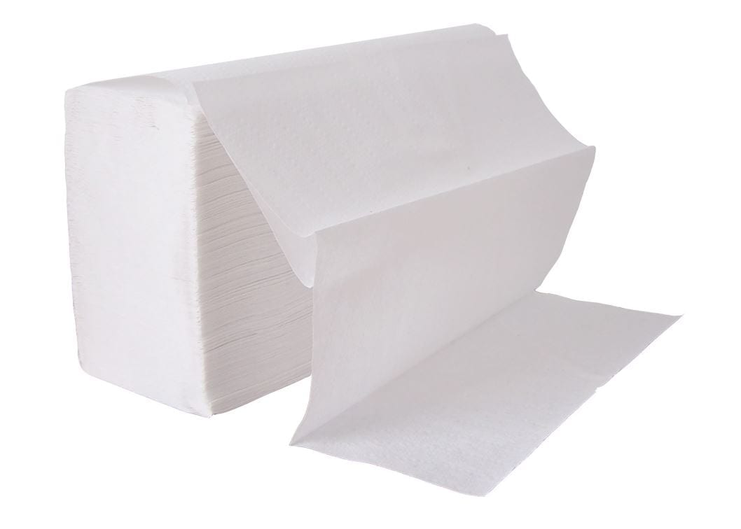 Hand Towels Z Fold 2 PLY Luxury WHITE HY 23cm X 23cm X 3000