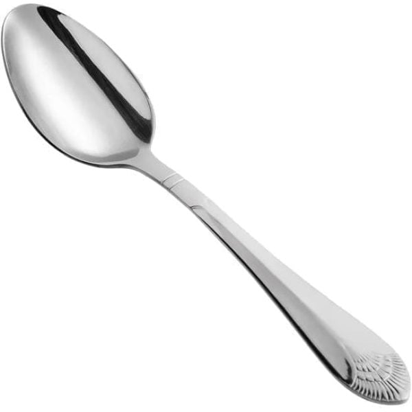 Hammered Serving Spoons Silver Look