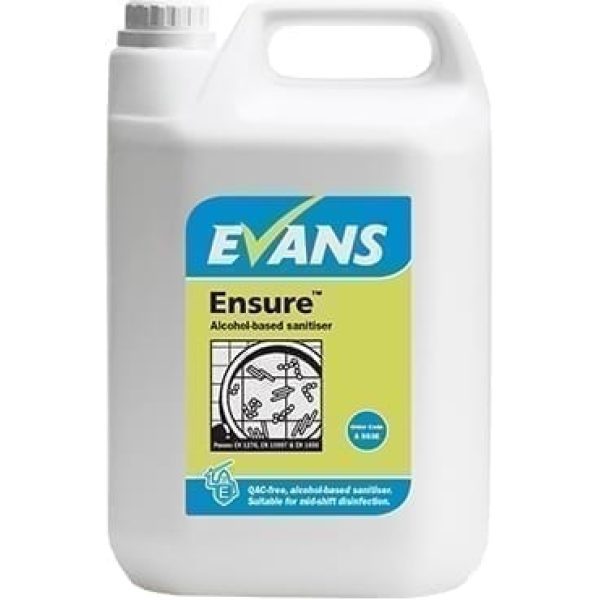 Evans Ensure Alcohol Sanitiser 5LTR