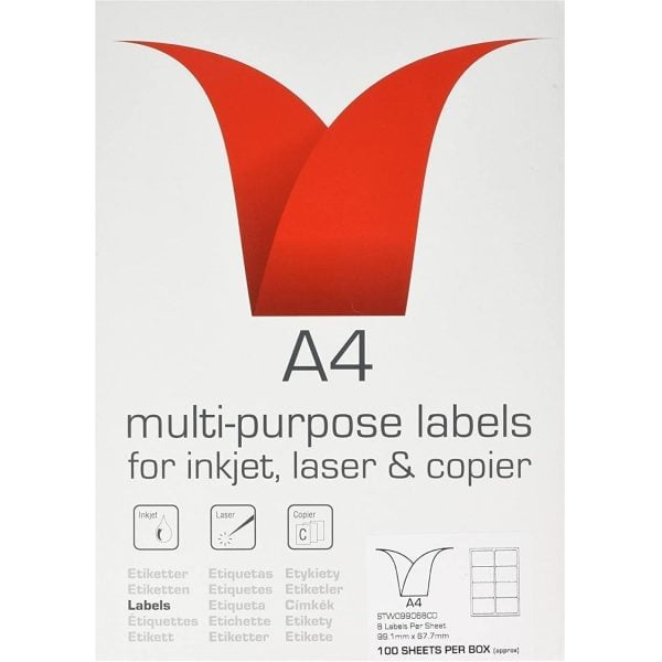 Value Multipurpose Labels 63.5X38.1MM X2100