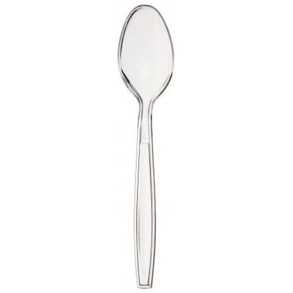 Splendid Plastic Spoons Clear Heavy Duty 10 X 100
