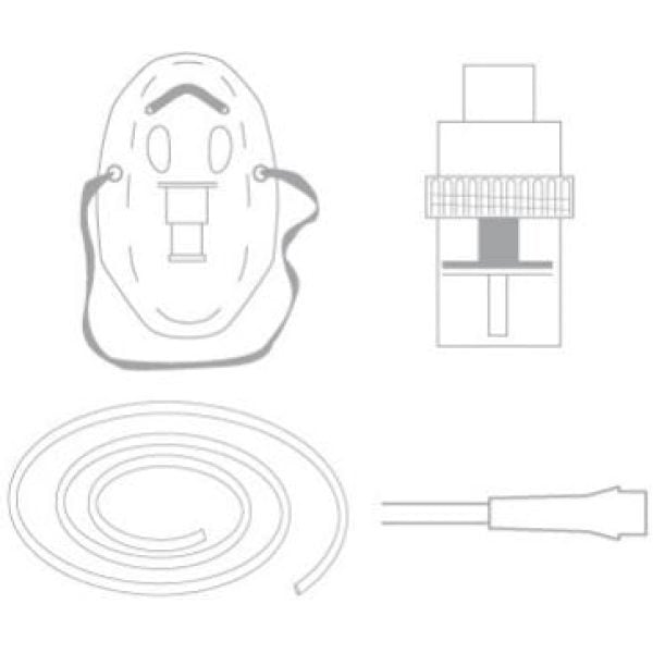 Hudson Micro Mist Nebuliser Kit With Adult Mask 1x50