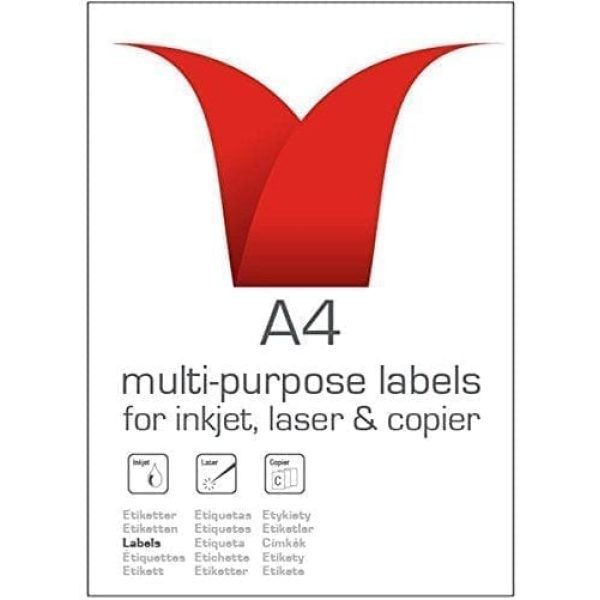 Value Multipurpose Labels 99.1x139MM 4 per sheet X 400