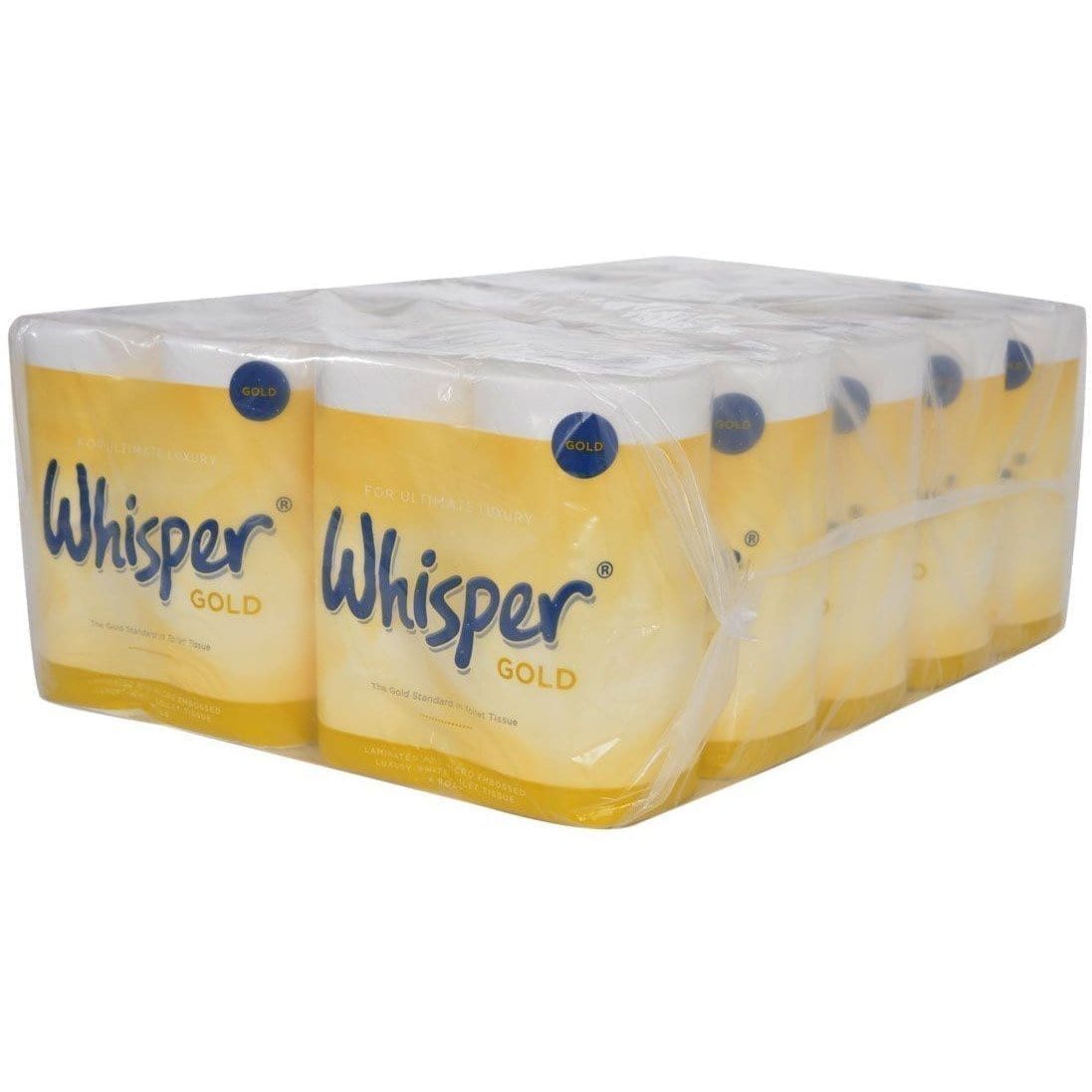 Whisper Gold Toilet Roll WHITE 3Ply 21M X 40