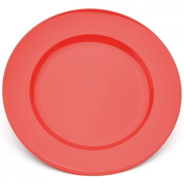 Harfield Polycarbonate Dinner Plate 24cm Red
