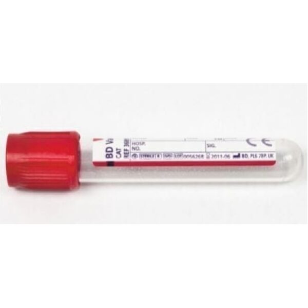 Vacutainer Blood Sample Tube Plastic Red 4ml 100