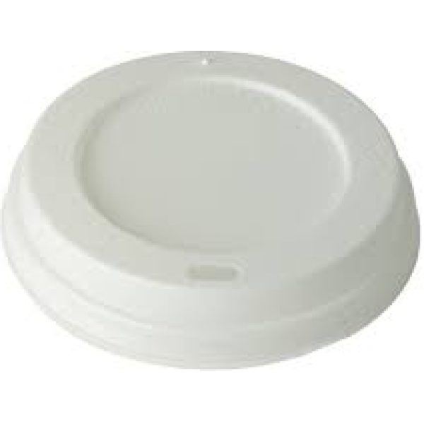 Plastic Sip Thru Dome Lids WHITE For 12OZ Cups X 1200