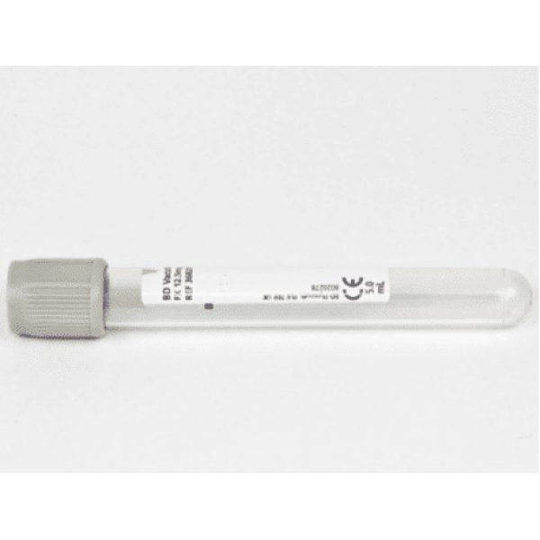Vacutainer Blood Sample Tube Plastic Grey 5ml 1x100