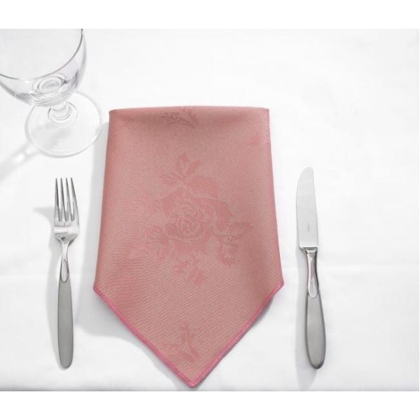 Napkin Rose Design DUSKY PINK 16x16''