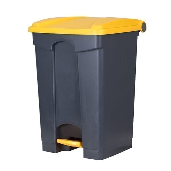 Step On Pedal Bin YELLOW and GREY 45LTR