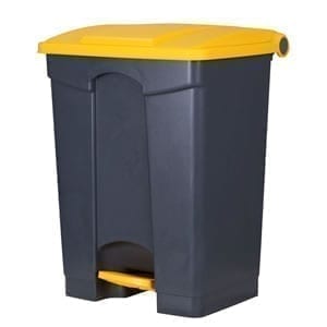 Step On Pedal Bin YELLOW and GREY 68LTR