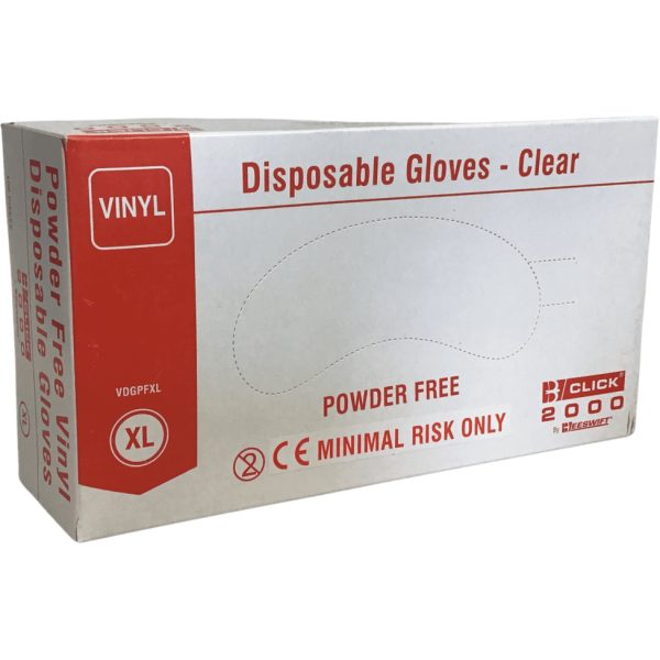Clear Vinyl Gloves Extra Large X 100
