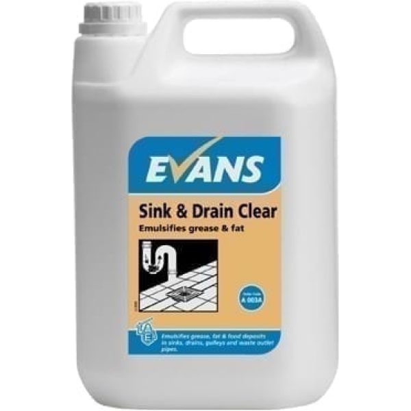 Evans Sink And Drain Clear 2.5LTR X 4