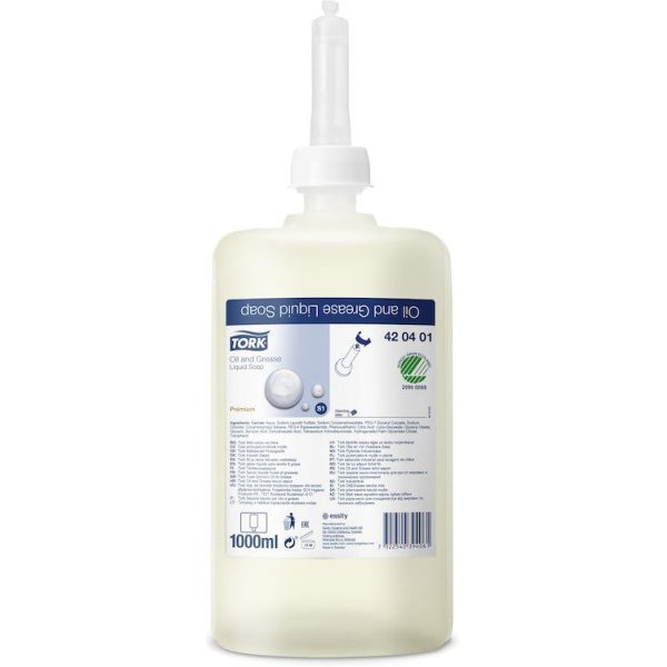 Tork Mild White Liquid Soap 1TR X 6 420501 S1