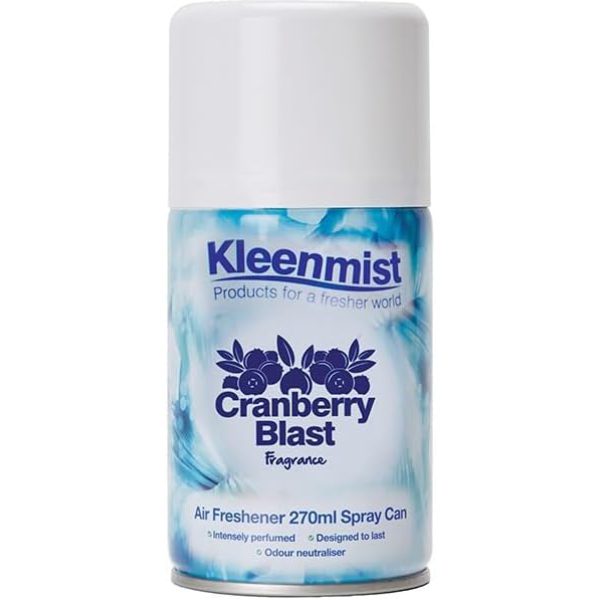 Kleenmist Aerosol Refill Cranberry 270ML X 12