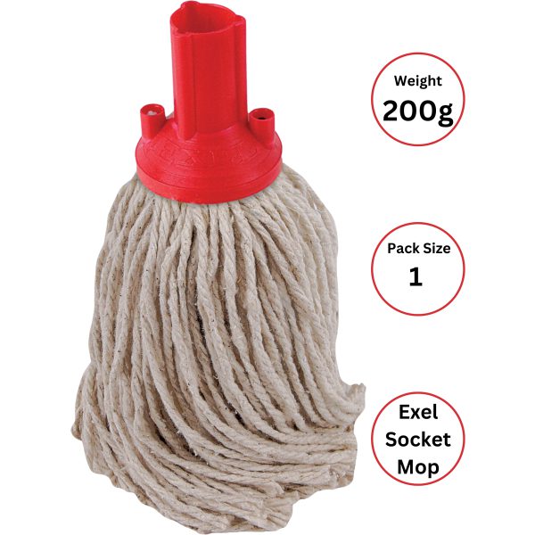 Exel PY Socket Mop RED 200g
