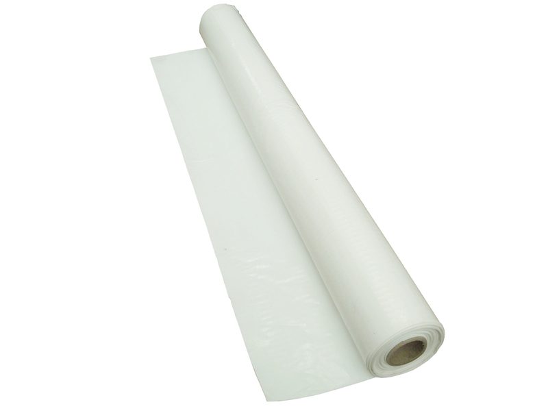 Stubby Polythene Centerfold Plastic Tablecloth Roll WHITE  370M