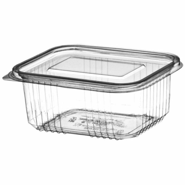 Salad Hinged Containers Plastic 250CC X 500
