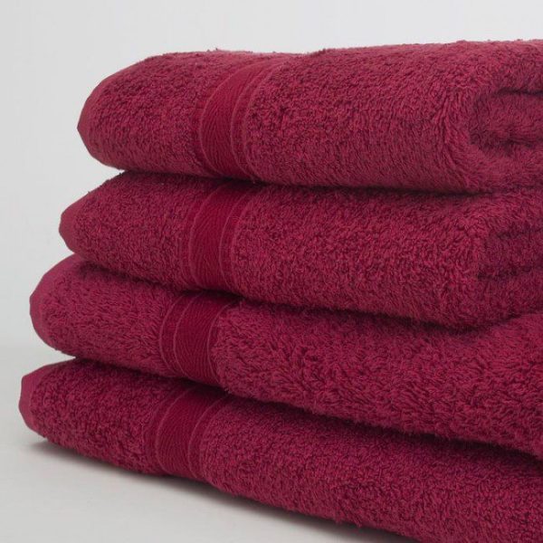 Bath Towel BURGUNDY 70x125CM 480GSM