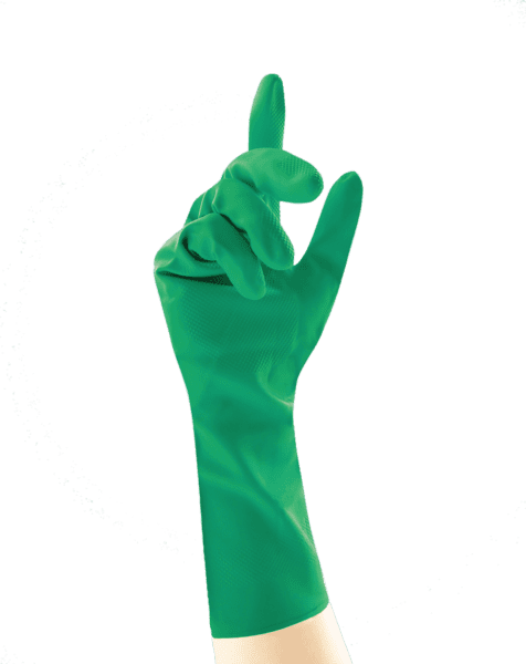 Household Rubber Gloves Plastico GREEN Medium