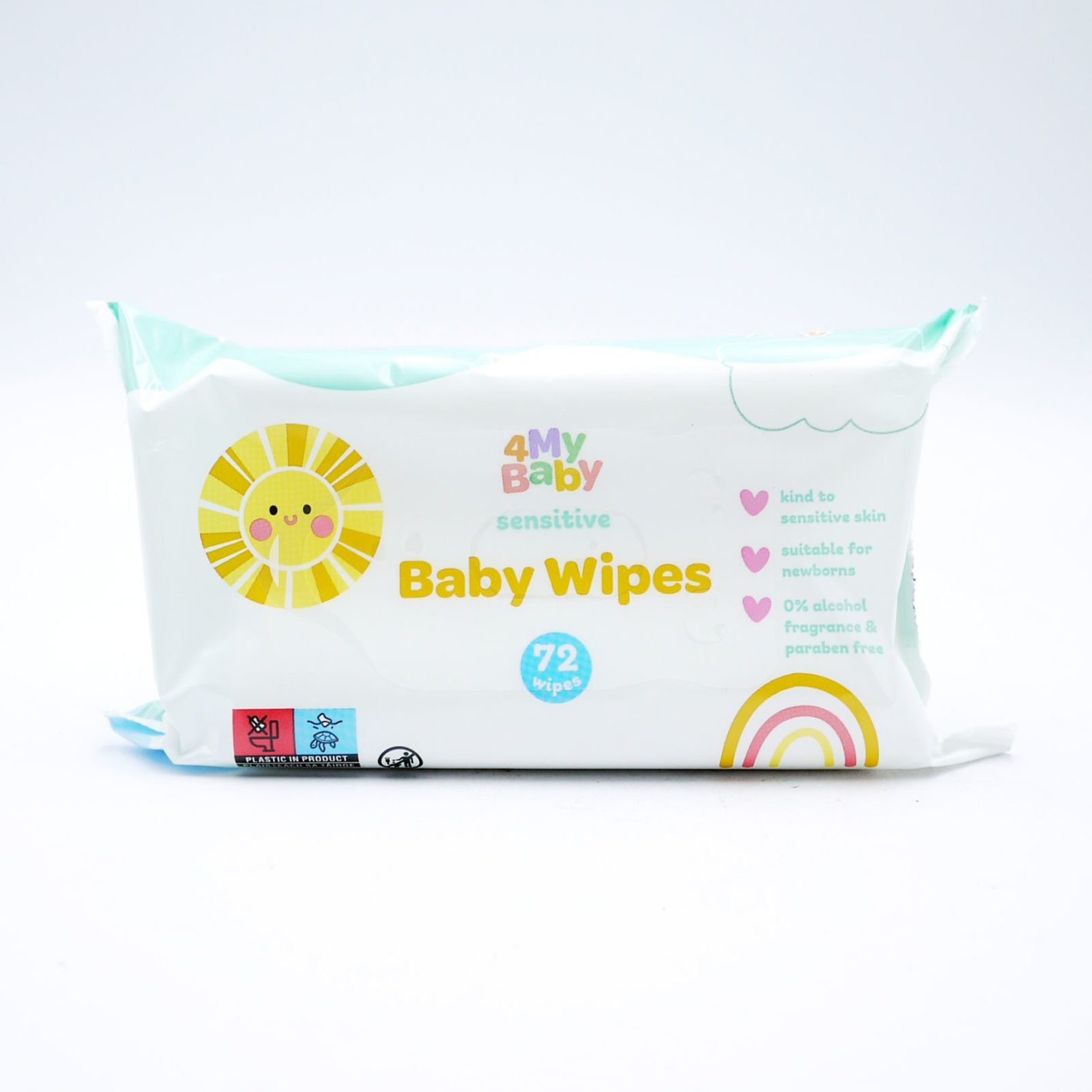 4My Baby Sensitive Baby Wipes 12X72s