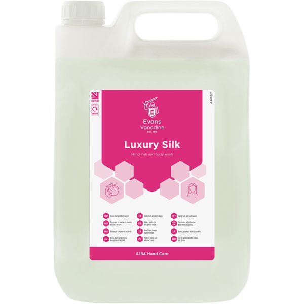 Evans Luxury Silk Hand Wash 5Ltrs
