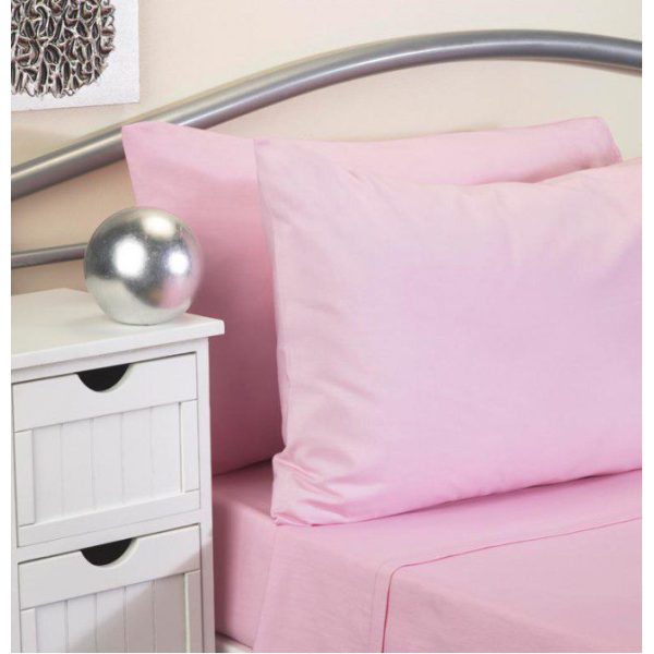 Softguard FR Fitted Bed Sheet PINK Single