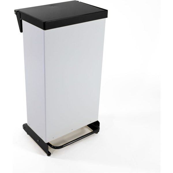 Step On Pedal Bin Enclosed Fire Retardant BLACK 65LTR
