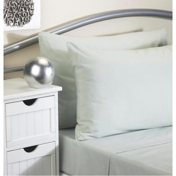 Softguard FR Flat Bed Sheet GREEN Single