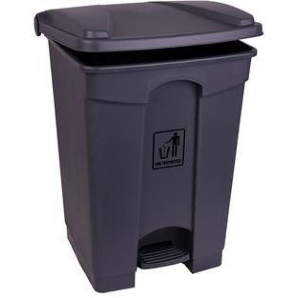 Step On Pedal Bin Polypropylene Grey 45LTR
