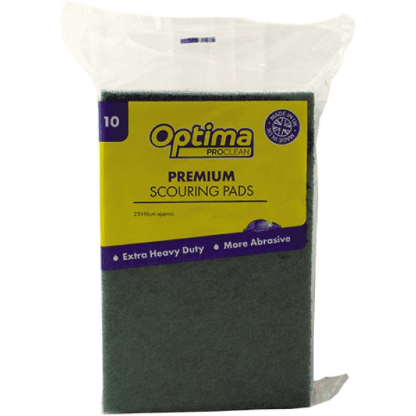 Proclean PREMIUM Heavy Duty Scouring Pads GREEN X 10