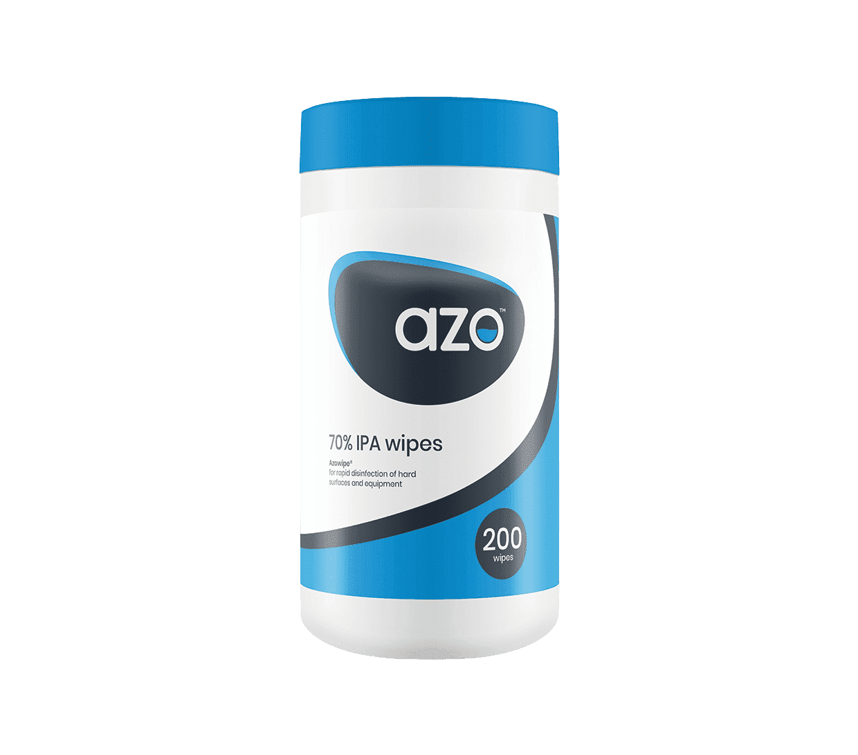 Azo Wipette Tub 70% IPA Disinfectant Wipes X 200