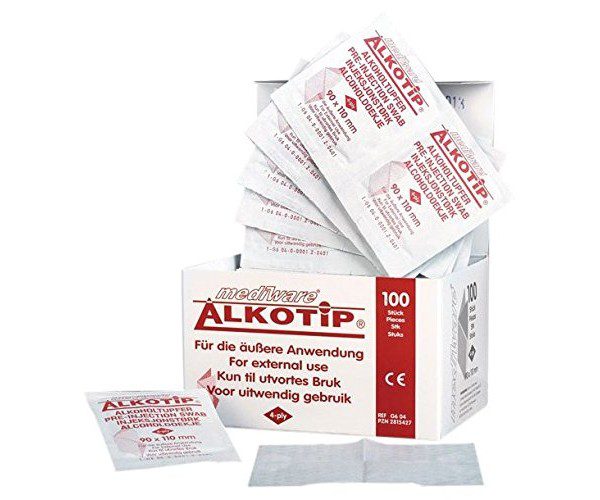 AlKotip Pre-Injection Swab 100 Pack