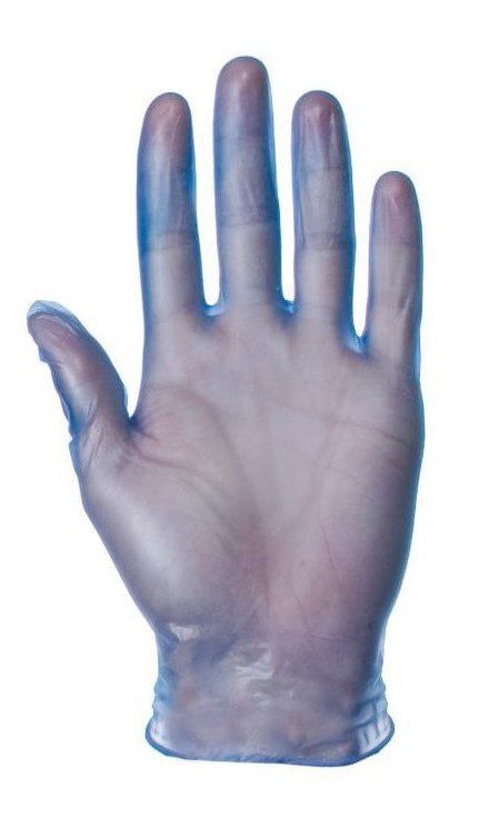 Vinyl Gloves Powder Free BLUE Extra Large 100