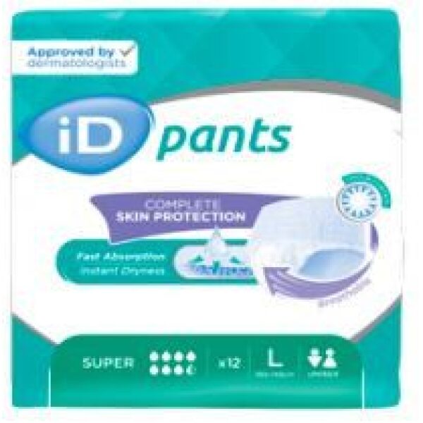ID Pull Ups LARGE Super Green 1950ml 6 X 12PK ID375120